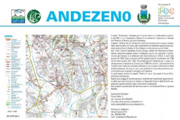 Locandina con mappa di Andezeno